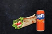 Plain Chicken Wrap Meal & Can